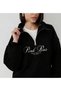 Pink Bus Half Zipper Oversize 3-Ply Sweatshirt