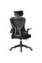 Height Adjustable Black Swivel Office Chair, 360 Degree Rotation Ergonomic Desk Chair for Indoor Working