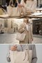 Cream Scarf Daily Women's Bag with Hand and Shoulder Straps - 2