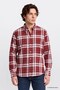 100% Cotton Regular Fit Classic Collar Plaid Patterned Shirt