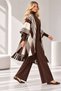Women's 3-Piece Knitwear Set with Panthool and Blouse - 2