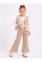 Girl's 3-Piece Set with Plush Vest and Spanish-Cut Trousers Ser-1075