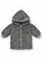 Hooded Unisex Welsoft Soft Textured Snap Fastener Winter Baby Cardigan - 3