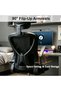 Height Adjustable Black Swivel Office Chair, 360 Degree Rotation Ergonomic Desk Chair for Indoor Working - 7