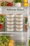 Set of 10 325 ml Round Storage Containers Kitchen and Refrigerator Organizer - 5