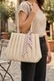 Beige Scarf Pleated Daily Women's Bag with Hand and Shoulder Strap - 4