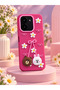 Redmi 15C 4g Compatible - Cute Silicone Phone Case with Embossed 3D Bow & Daisy Pattern - Camera Protected - 3