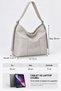 Mink Women's Hobo Shoulder Bag with Double Front Pockets and Adjustable Strap - 4