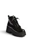 J820060060 Black Rustic Thick Soled Women's Boots - 6