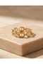 Gold Color Chain Pattern Minimal Ring - 4