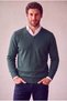 Classic Wool Blend V-Neck Men's Knitwear Sweater - 3