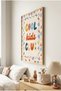 1 Piece Real Wood Framed Colorful Cool Kids Club Themed Wooden Painting - Children's and Baby's Room and Home Decoration Painting - 3