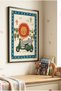 1 Piece Black Wooden Framed Safari Lion and Cute Elephant Themed Wooden Painting - Children's and Baby's Room and Home Decoration Painting - 2