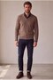Classic Wool Blend V-Neck Men's Knitwear Sweater - 2