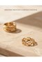 Gold Color Chain Pattern Minimal Ring