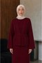 Women's Off-Shoulder Spanish Sleeve Hijab Knitwear Double Combination Set - 5
