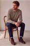 Classic Wool Blend V-Neck Men's Knitwear Sweater - 3
