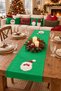Christmas Themed Appliqué Runner Tablecloth 40×140 cm - 4