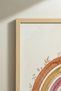 1 Piece Real Wood Framed Watercolor Effect Rainbow and Cloud Pattern Wooden Painting - Children's and Baby's Room and Home Decoration Painting - 4