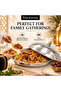 Qouzi Dish Food Serving Tray Food Grade Stainless Steel With Lid, Qouzi Dish Madina, 40 cm - 6