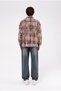 Men's Plaid Long Sleeve Oversize Shirt Walnut - 5