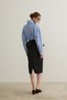 Lucia Peplum Add-On Black Pencil Midi Skirt - 5