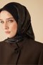 Hale Twill Silk Scarf Brown 90 X 90 - 7