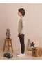 Boys & Teenagers Interlock Aspen Printed Pocketed Long Sleeve Pajama Set Stone - 2