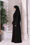 One-Piece Full-Length Prayer Dress Black - 5