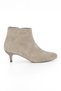 Genuine Suede Leather Kitten Heel Mink Women's Boots - Zb100
