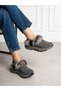 Storm Gray Fur Detailed Stoned Women's Shoes - 2