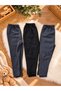 Girls & Boys Thermal Underwear Leggings Set of 3 Black Anthracite Flexible Elastic Waist Winter Underwear - 4
