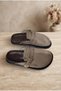 Ralena Women's Slippers with Straps and Buckle Beige Suede - 2