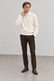 Stand Collar Buttoned Long Sleeve Men's Knit Sweater |   Mew5111432-1 - 2