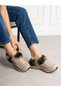 Storm Mink Fur Detailed Stoned Women's Shoes