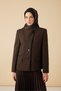 Hale Twill Silk Scarf Brown 90 X 90