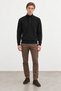 Stand Collar Buttoned Long Sleeve Men's Knit Sweater |   Mew5111432-1 - 2