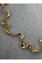 Wavy Geometric Ring Chain Necklace Modern Design Flashy and Stylish Women's Necklace - 2