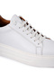 White Lace-Up 100% Genuine Leather Casual Shoes - 4