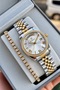 Gold Silver Dial Jubile Band Women's Wristwatch – with Special Box and Bracelet Gift.Hm25154S02-3 - 2