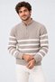 Men's (Striped) Regular Fit Half-Zip Knit Sweater Kpln - 2