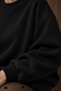 Women's Oversize Sweatshirt Wellness Printed Black – Crew Neck, 3 Thread Raster Fleece, Drop Shoulder - 3