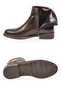 Women's Brown Leather Zippered Boots Stylish Stoned Ankle Band Special Day Night Daily Boots 451199 Z - 5