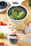 Hüner Salad Dehydrator 4.5 L – Manual Spin, Vegetable and Greenery Dehydrator with Strainer - 3