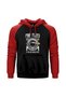 Pink Floyd Tour 1972 1973 Red Double Color Raglan Sleeve Hooded Sweatshirt