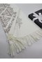 Baroque Patterned Embroidered Cashmere Wool Shoulder Shawl 70 X 200 Soft Texture Tassel Shawl - 2
