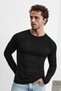 Taglio Men's Long Sleeve Black T-Shirt - 4