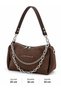 Suede Women's Hand and Shoulder Bag - 5