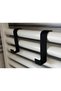 3D-Printed Radiator and Door Towel Rack with Hooks—Slim, Sturdy Towel Rack, Black BX - 3
