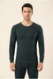 Men's Black Sports Thermal Underwear - Cold-Proof Thermal Top - 3